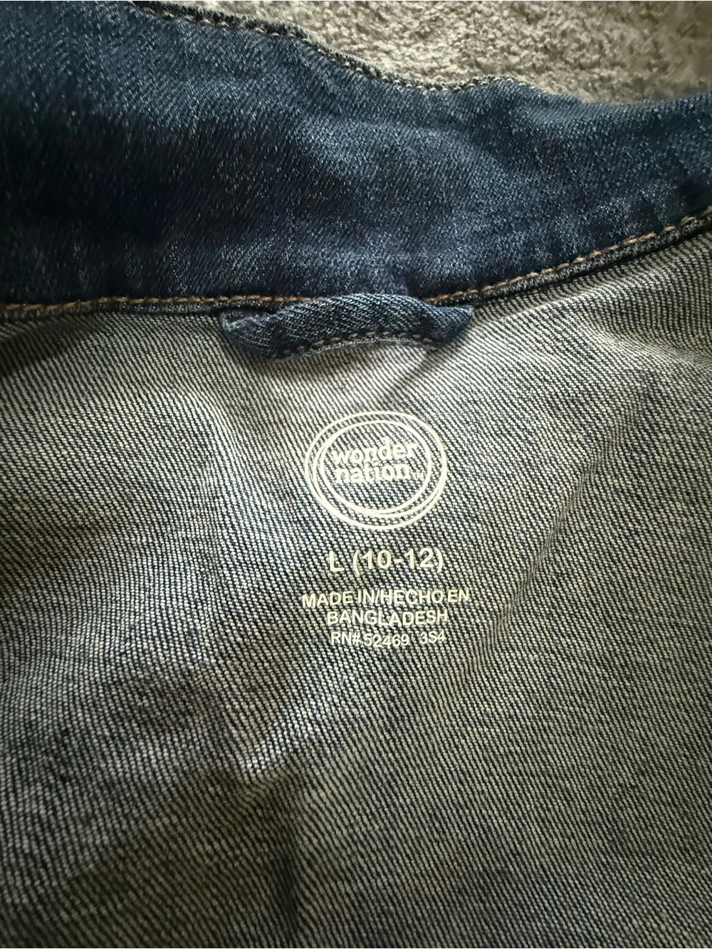 Wonder Nation Toddler Boy Stretch Denim Jacket, Dk Wash Size 12M,2T, 3T